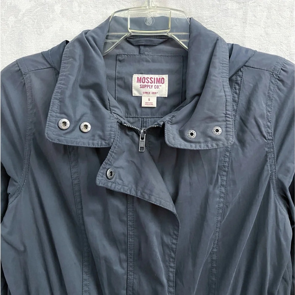 Mossimo Supply Co. Women’s Hooded Utility Cargo Jacket Size S GUC Lightweight - Picture 3 of 8